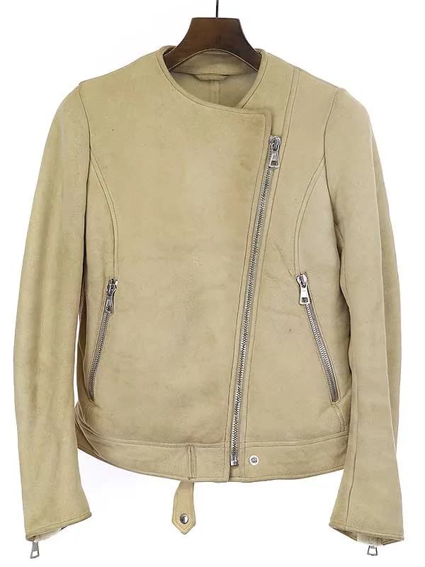 Maison Margiela メゾンマルタンマルジェラ 10AW ムートンレザーライダースジャケット