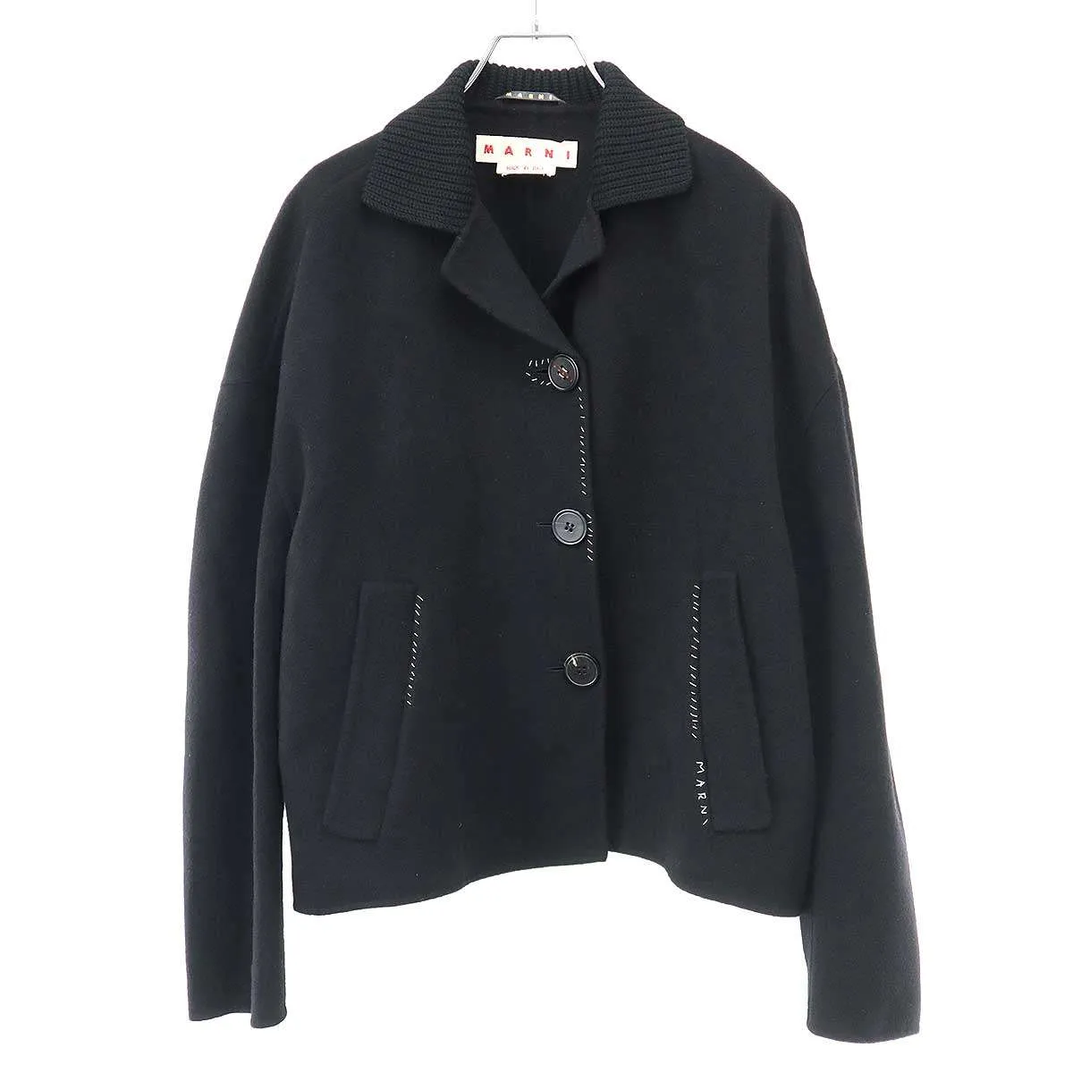 MARNI マルニ 24AW カシミヤウール フェルトジャケット GIMA0267KL UTWA21