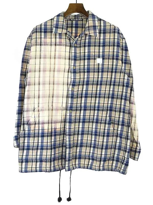 Acne Studios アクネ ストゥディオズ 21AW オーバーサイズフランネルチェックシャツジャケット