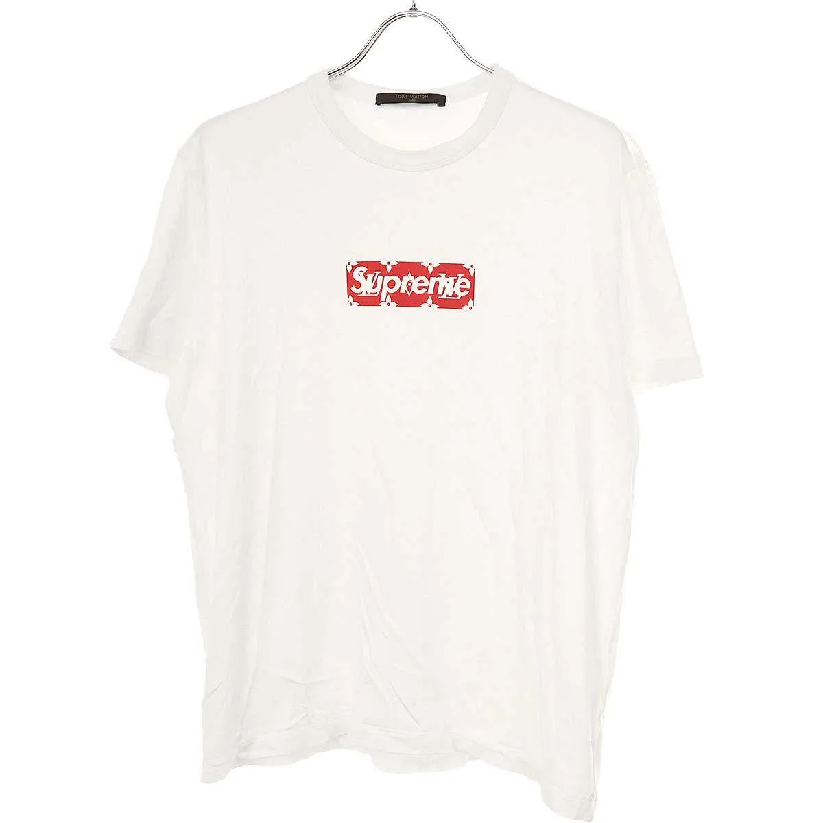 LOUIS VUITTON ルイヴィトン × シュプリーム 17AW Box Logo Tee モノグラムボックスロゴ Tシャツ HDY92WJC8 ホワイト S