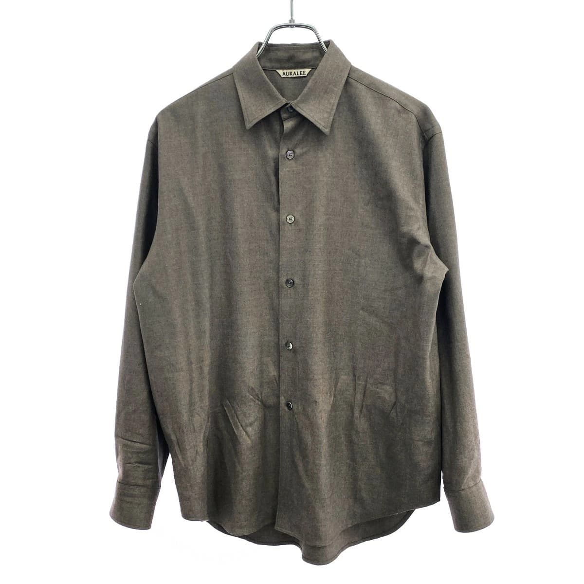AURALEE オーラリー 24AW SUPER LIGHT WOOL SHIRT スーパーライトウールシャツ A24AS04OS