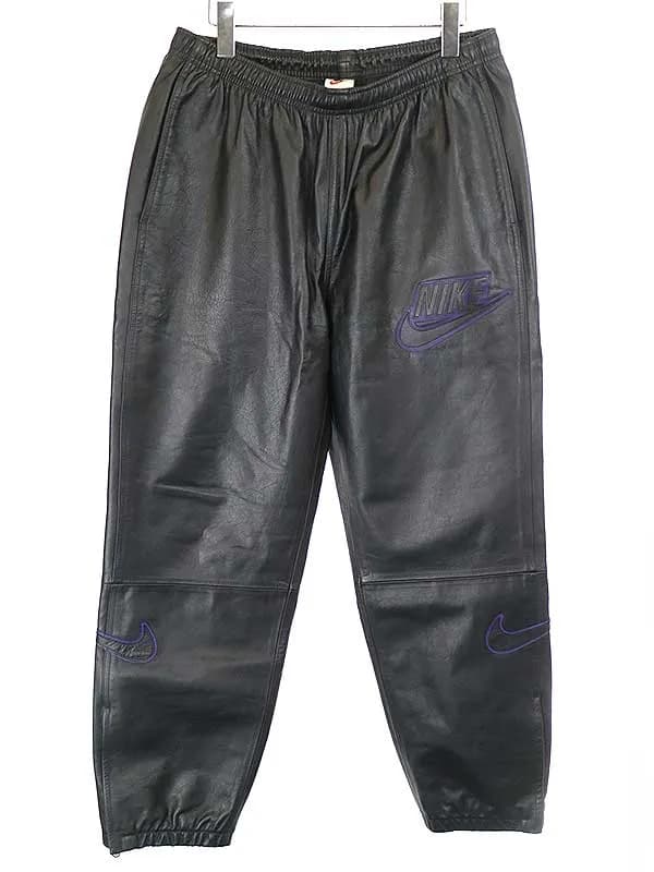 Supreme シュプリーム × ナイキ 19AW Leather Warm Up Pant レザーウォームアップパンツ