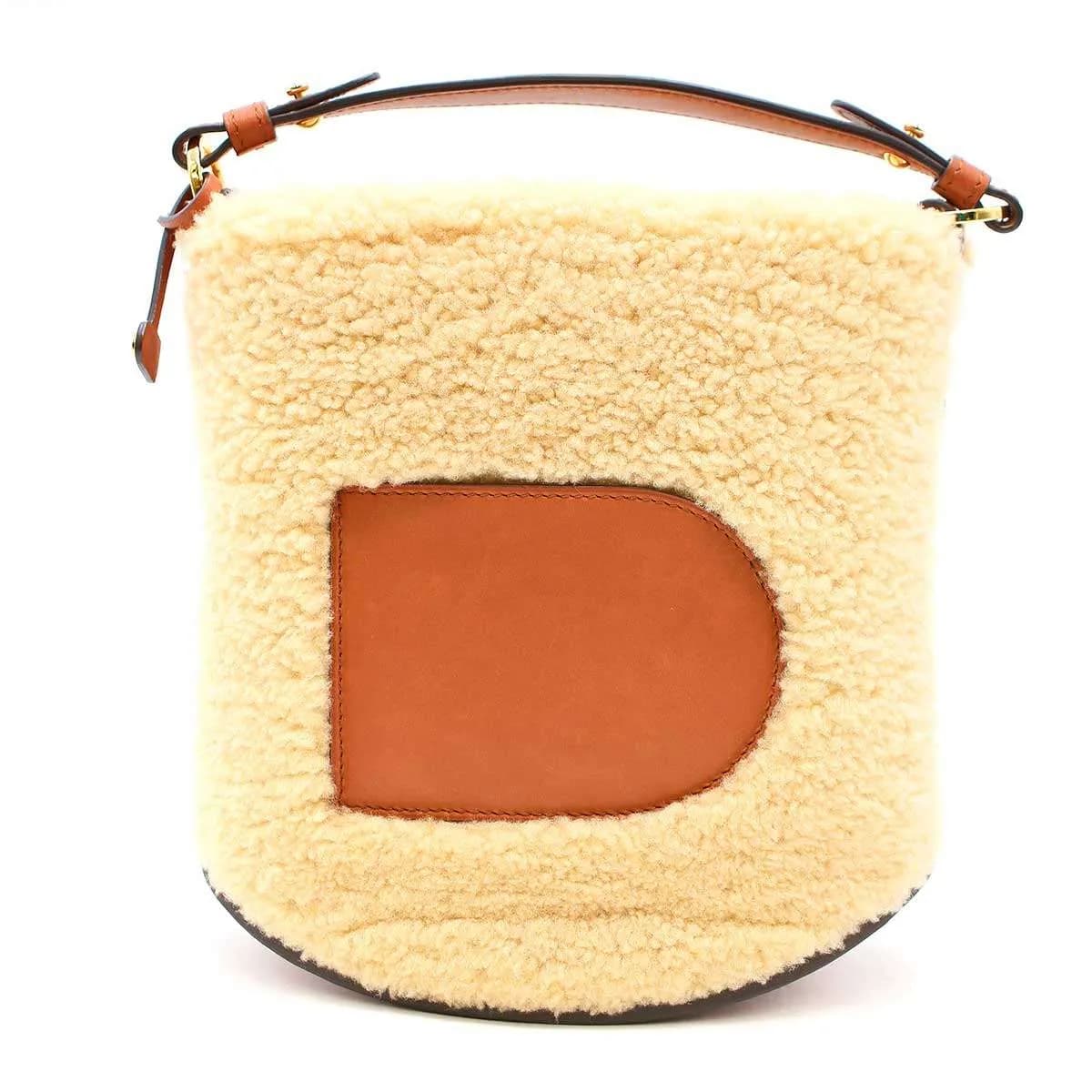 DELVAUX デルヴォー 23AW Pin Mini Bucket teddy Bag & Adjustable Long Strap Teddy テディパン ミニ バケット バッグ