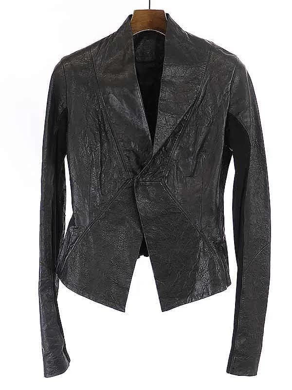 Rick Owens リックオウエンス 10SS フロントフックラムレザージャケット