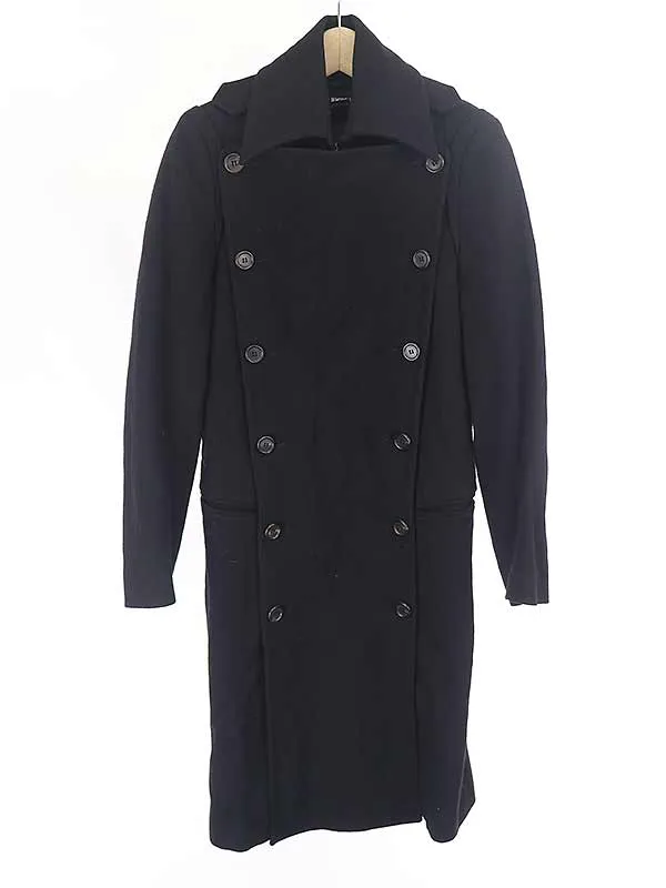 ANN DEMEULEMEESTER アンドゥムルメステール ウールロングコート