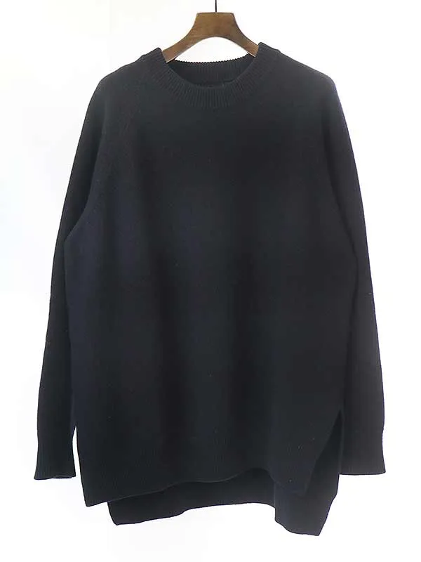 JIL SANDER ジルサンダー 19AW ロゴパッチハイゲージプルオーバーニットセーター