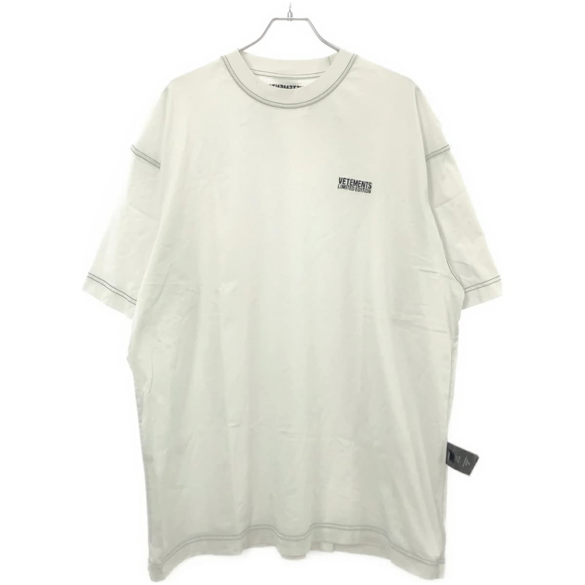 VETEMENTS ヴェトモン 24SS Inside Out T-Shirt コントラストステッチインサイドアウトTシャツ UE64TR600WB