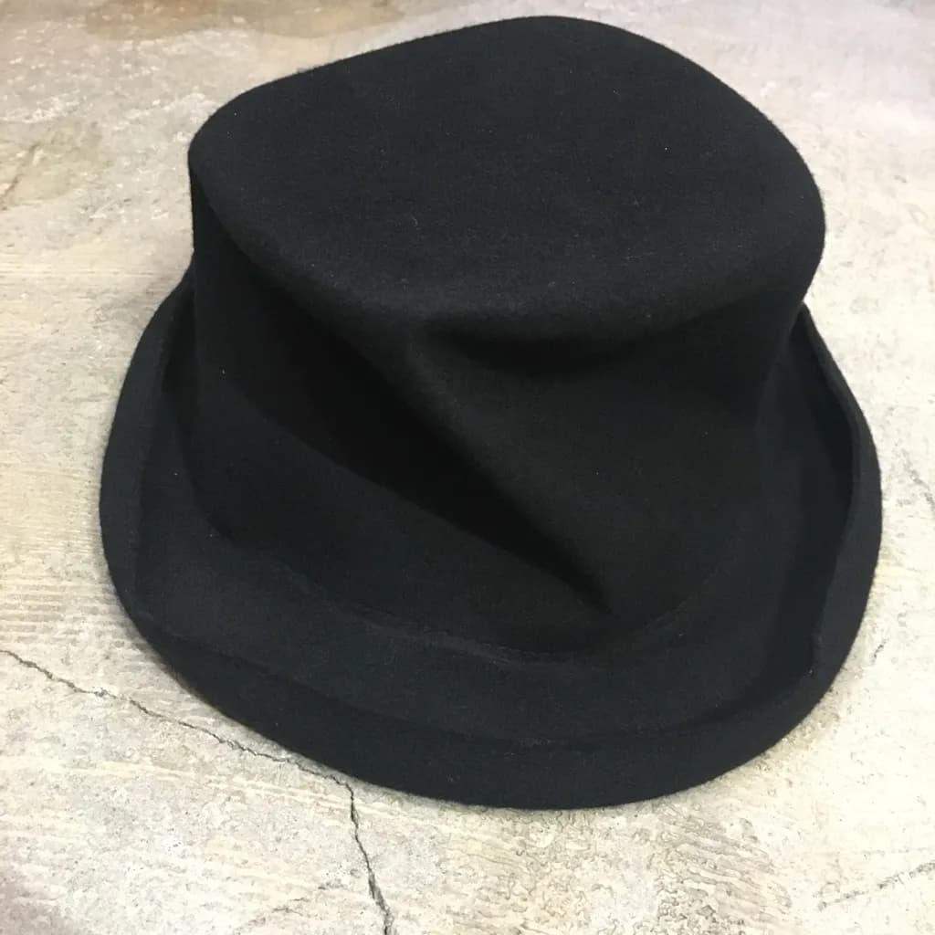 Yohji Yamamoto Yohji Yamamoto POUR HOMME 17AW クラッシュシルクハット