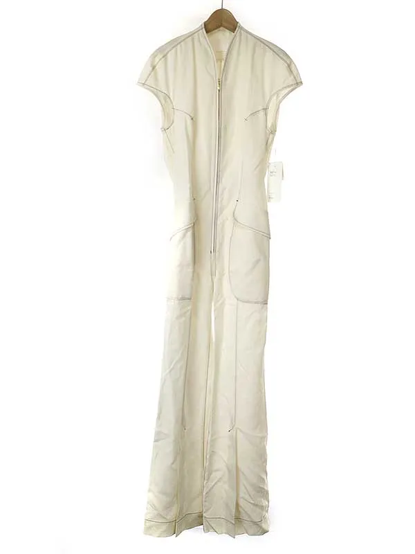 Mame Kurogouchi マメ クロゴウチ 22SS Viscose Hemp Sleeveless Jump Suit レーヨンヘンプジャンプスーツ