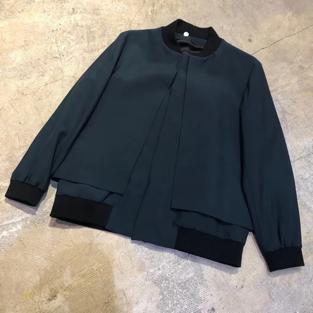 ETHOSENS ETHOSENS 16AW レイヤードタッサMA-1ブルゾン