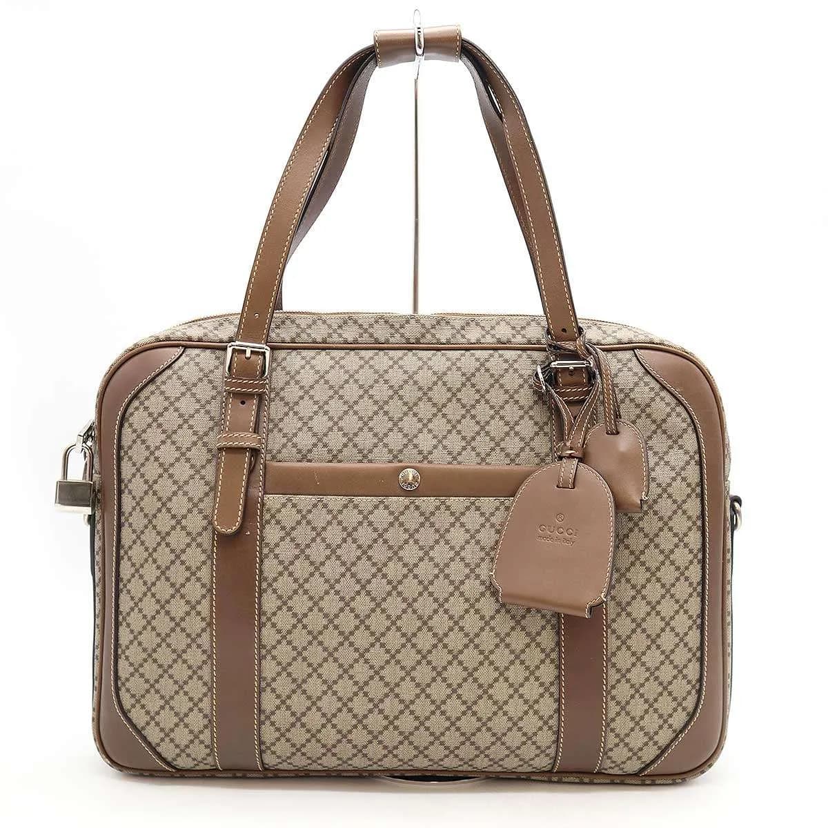 GUCCI グッチ Diamante ディアマンテ PVCレザーブリーフケース ビジネスバッグ
