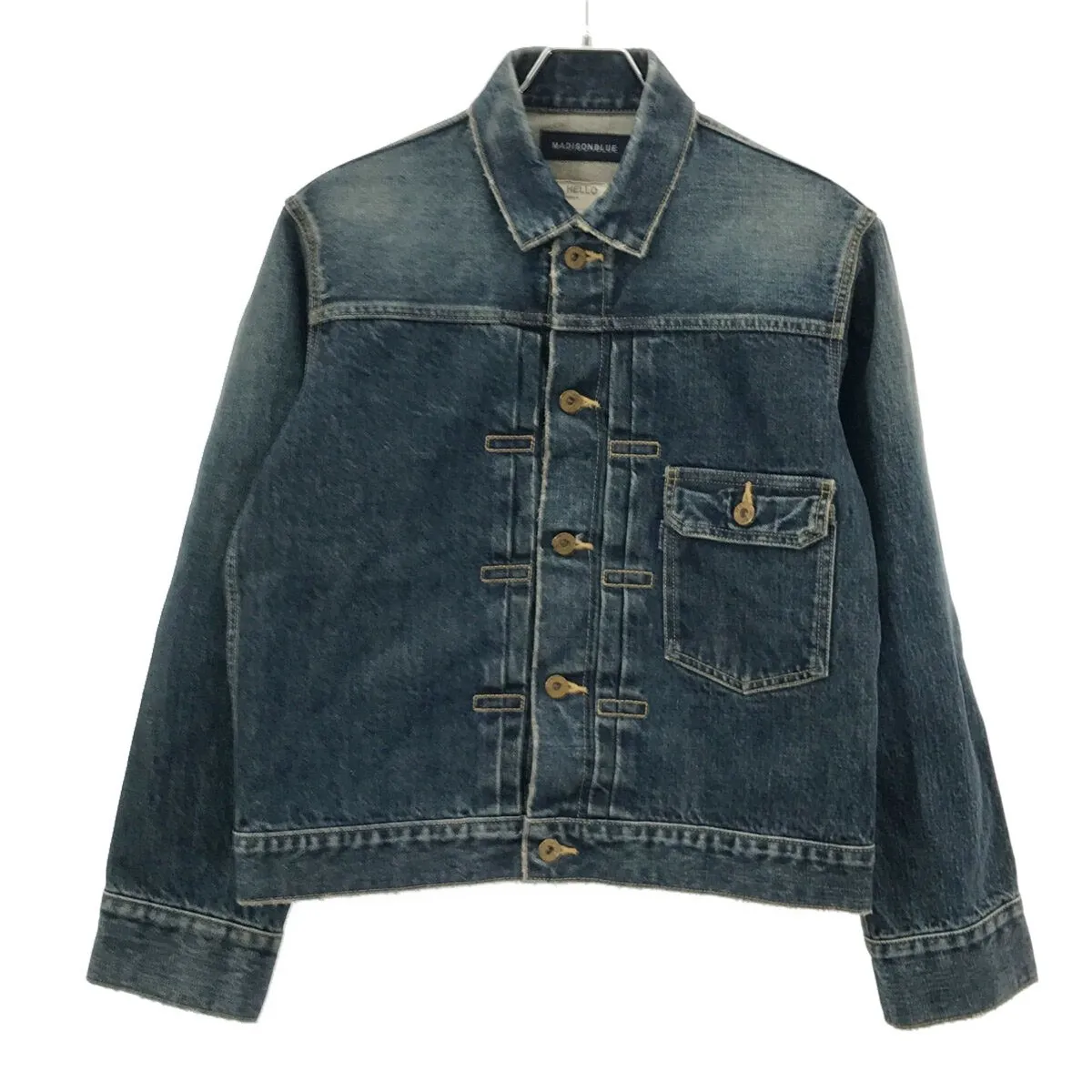 MADISON BLUE マディソンブルー 21AW 1ST TYPE G JAC ヴィンテージ加工デニムジャケット