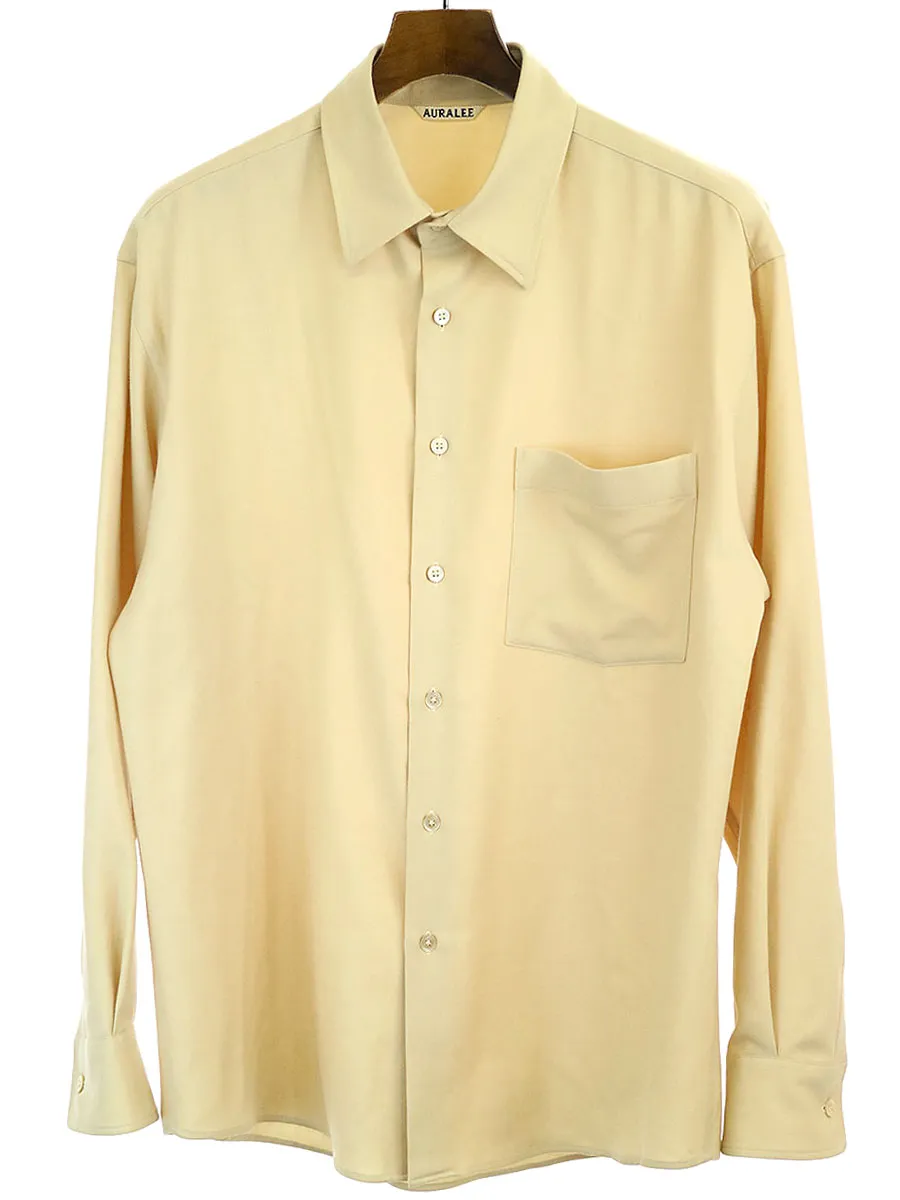 AURALEE オーラリー 20AW SUPER LIGHT WOOL SHIRTS スーパーライトウールシャツ