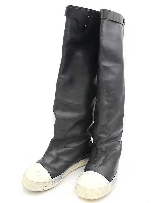 Rick Owens リックオウエンス 14AW ELEPHANT RAMONES レザーニーハイブーツ