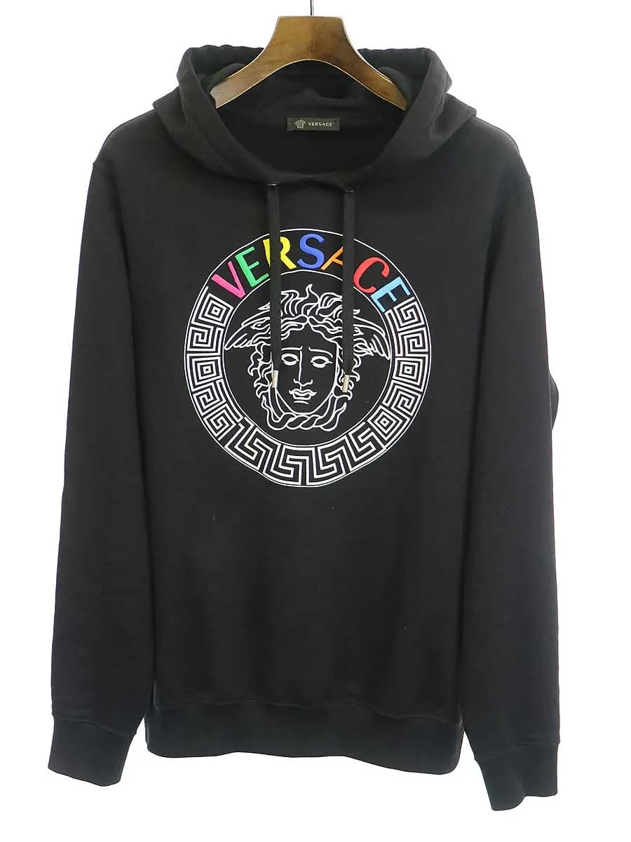 VERSACE ヴェルサーチ 19AW メデューサプリントプルオーバーパーカー
