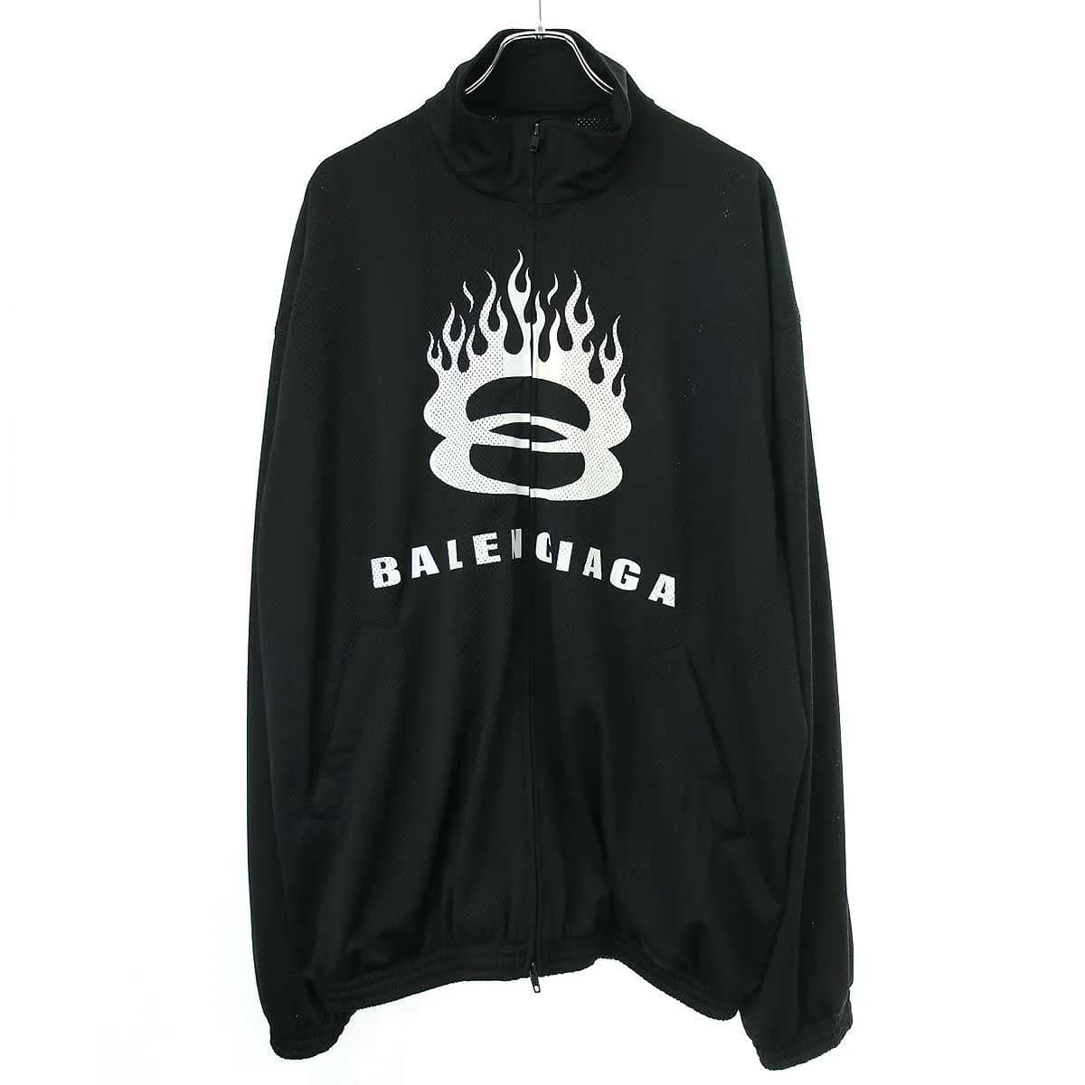 BALENCIAGA バレンシアガ 24AW Track Jacket ユニティロゴ ジップアップメッシュトラックジャケット 794794 TQV38