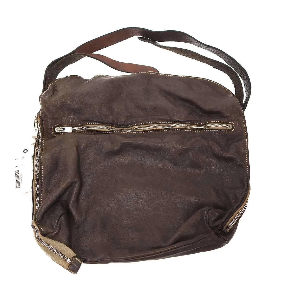 GUIDI グイディ M10 Q08 SOFT HORSE FULL GRAIN MESSENGER BAG ホースレザーメッセンジャーショルダーバッグ