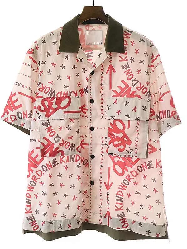 sacai サカイ SAMPLE/23SS Eric Haze Print Shirt グラフィックショートスリーブシャツ