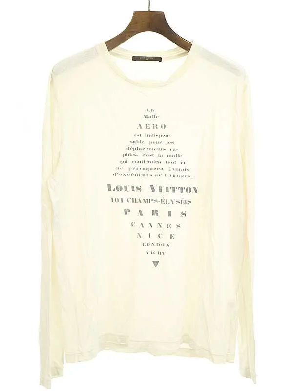 LOUIS VUITTON ルイヴィトン 14AW コットンシルクプリントカットソー