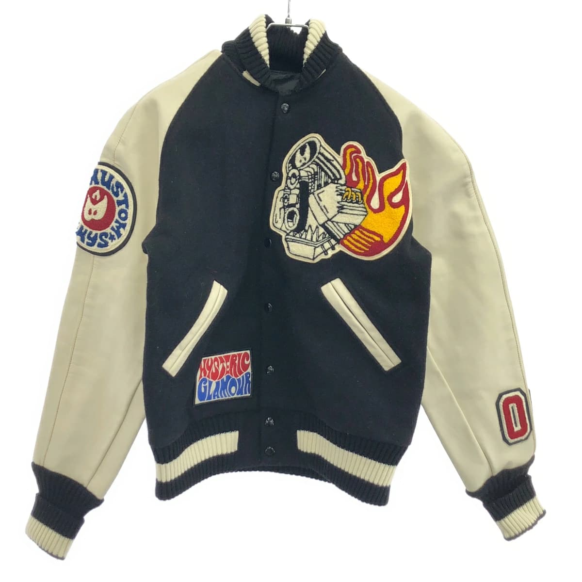 HYSTERIC GLAMOUR ヒステリックグラマー ワッペン ウールスタジャン 2AB-9462