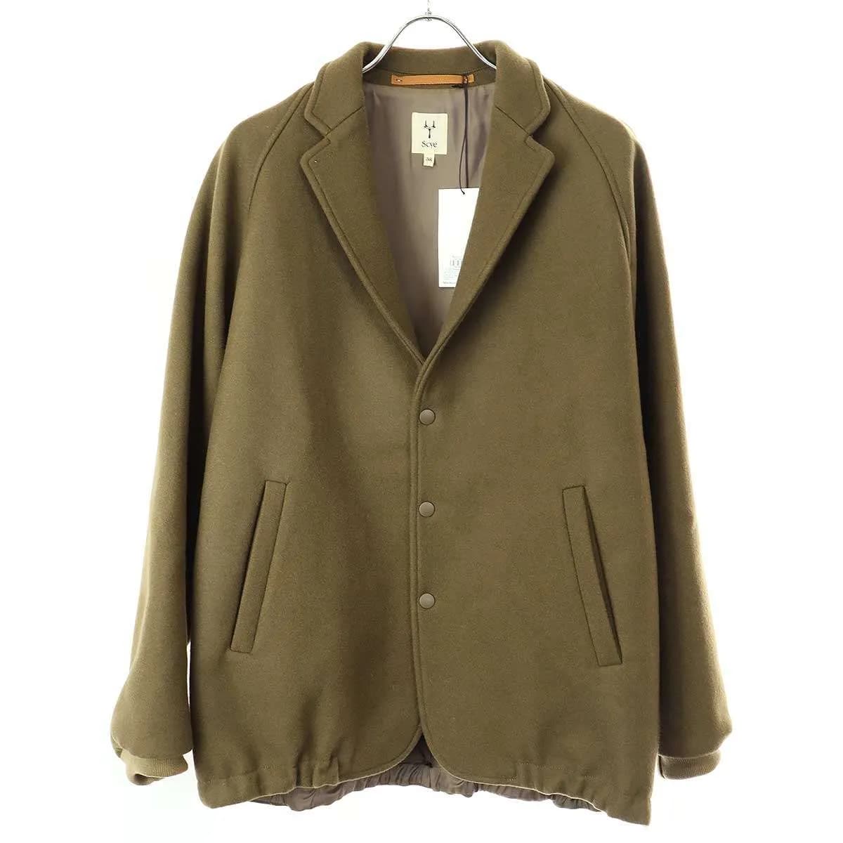 Scye サイ 24AW Super 140's WOOL MELTON SNAP JACKET ウールメルトンスナップジャケット