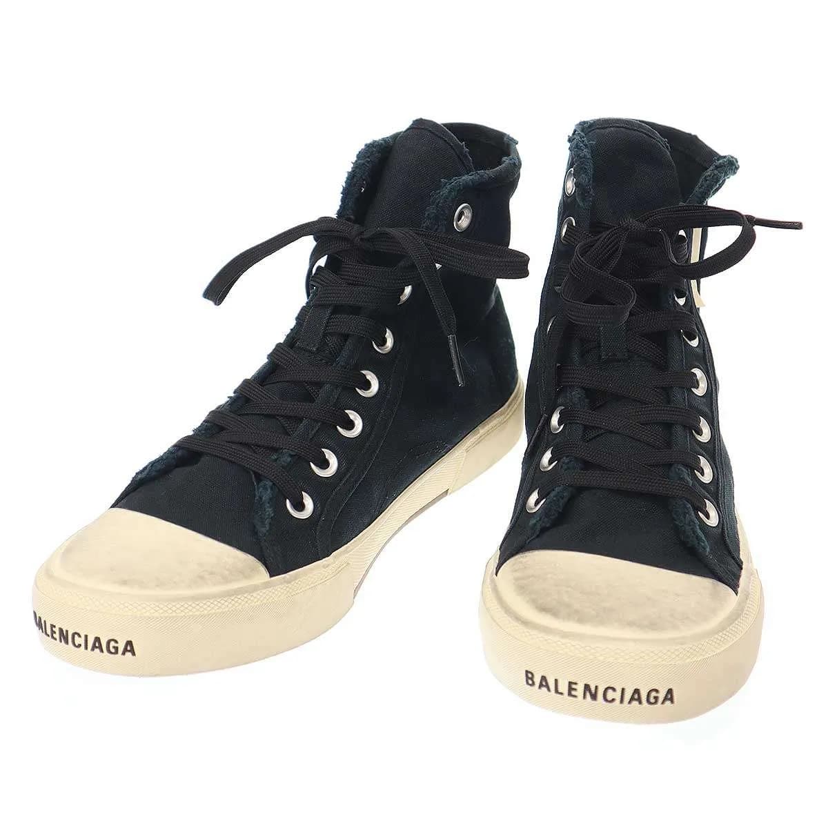 BALENCIAGA バレンシアガ PARIS HIGH TOP ダメージ加工ハイカットスニーカー 688752