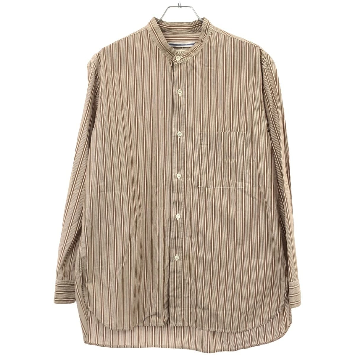 CristaSeya クリスタセヤ 22SS MAO SHIRT マオカラーストライプシャツ 08DA-ST
