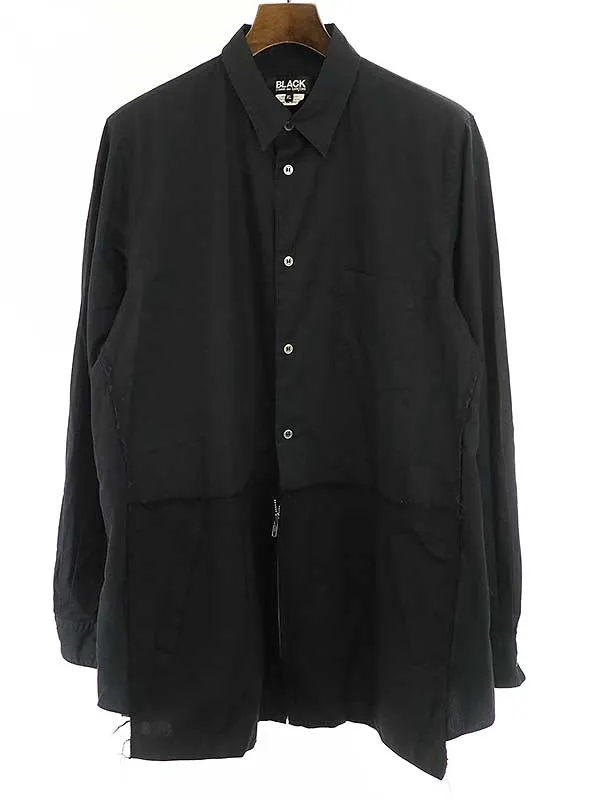 COMME des GARCONS ブラック コムデギャルソン 20SS ドッキングシャツブルゾン