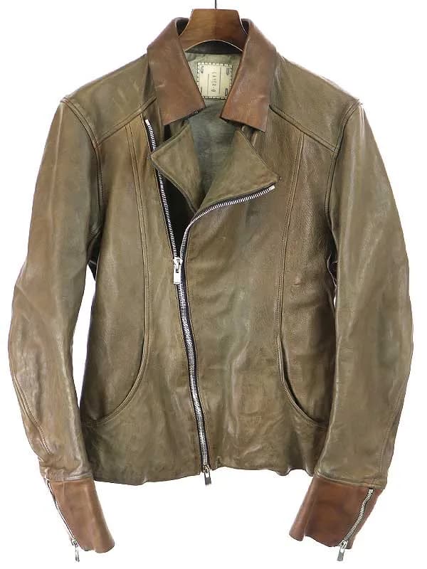 LAYER-0 レイヤーゼロ×グイディ BIKER LEATHER JACKET バイカーレザージャケット