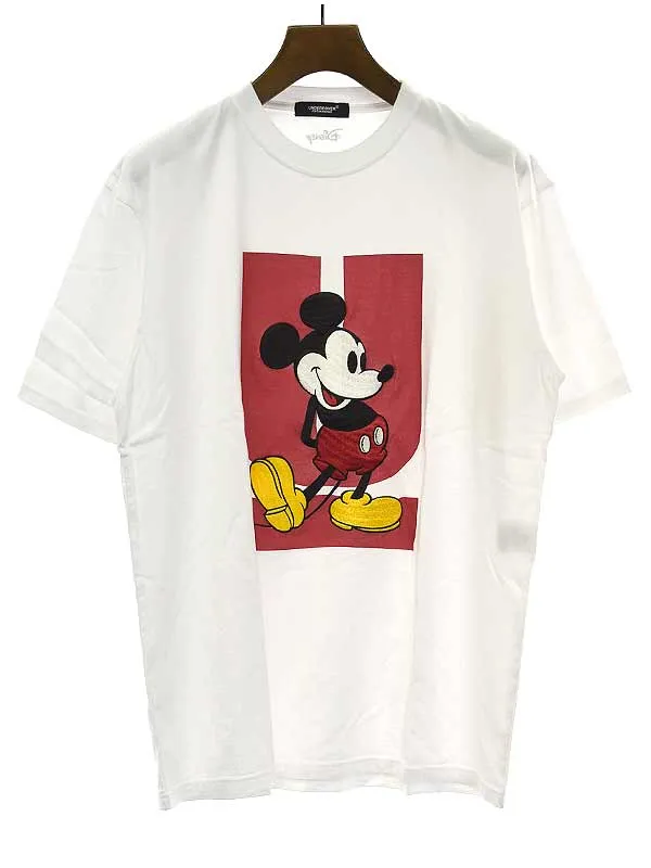 UNDERCOVER アンダーカバー × ディズニー LOGO TEE 刺繍ロゴプリントTシャツ
