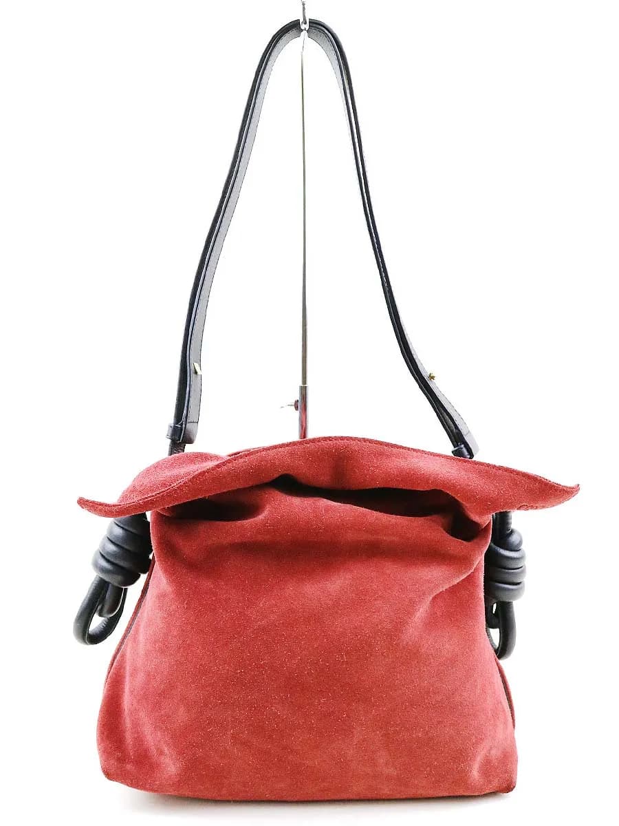 LOEWE ロエベ フラメンコ スエードショルダーバッグ
