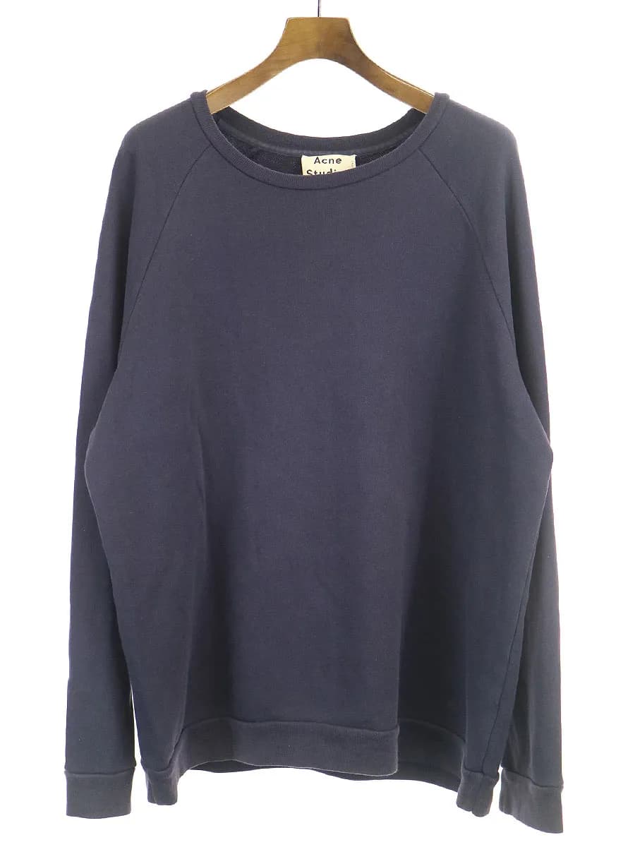 Acne Studios アクネストゥディオズ 14SS BRIAN ラグランスリーブスウェットシャツ ネイビー