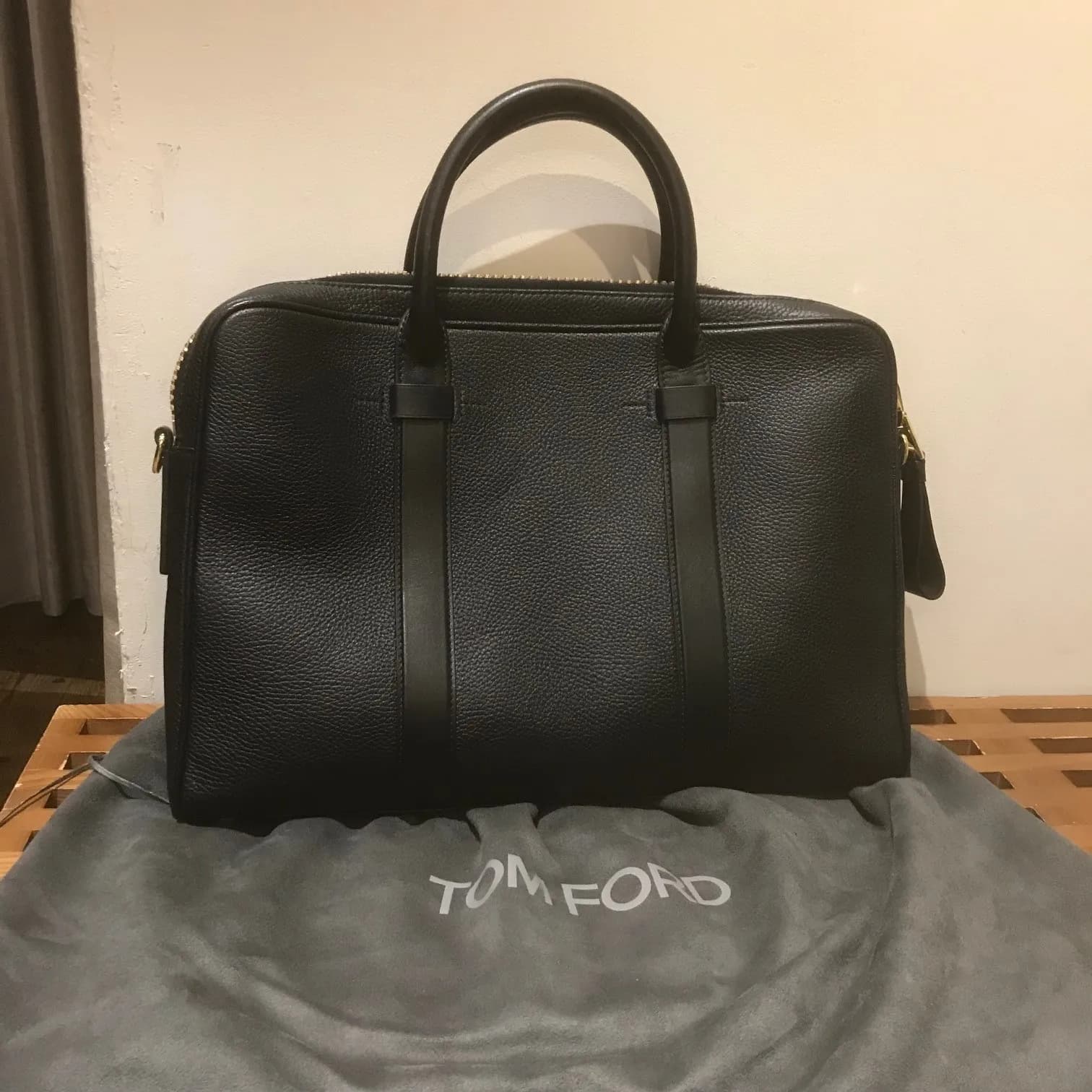 TOM FORD TOM FORD 2WAY ビジネスレザーブリーフバッグ