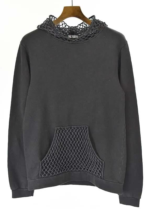 RAF SIMONS ラフシモンズ 03SS 消費者期 メッシュ切替スウェットパーカー
