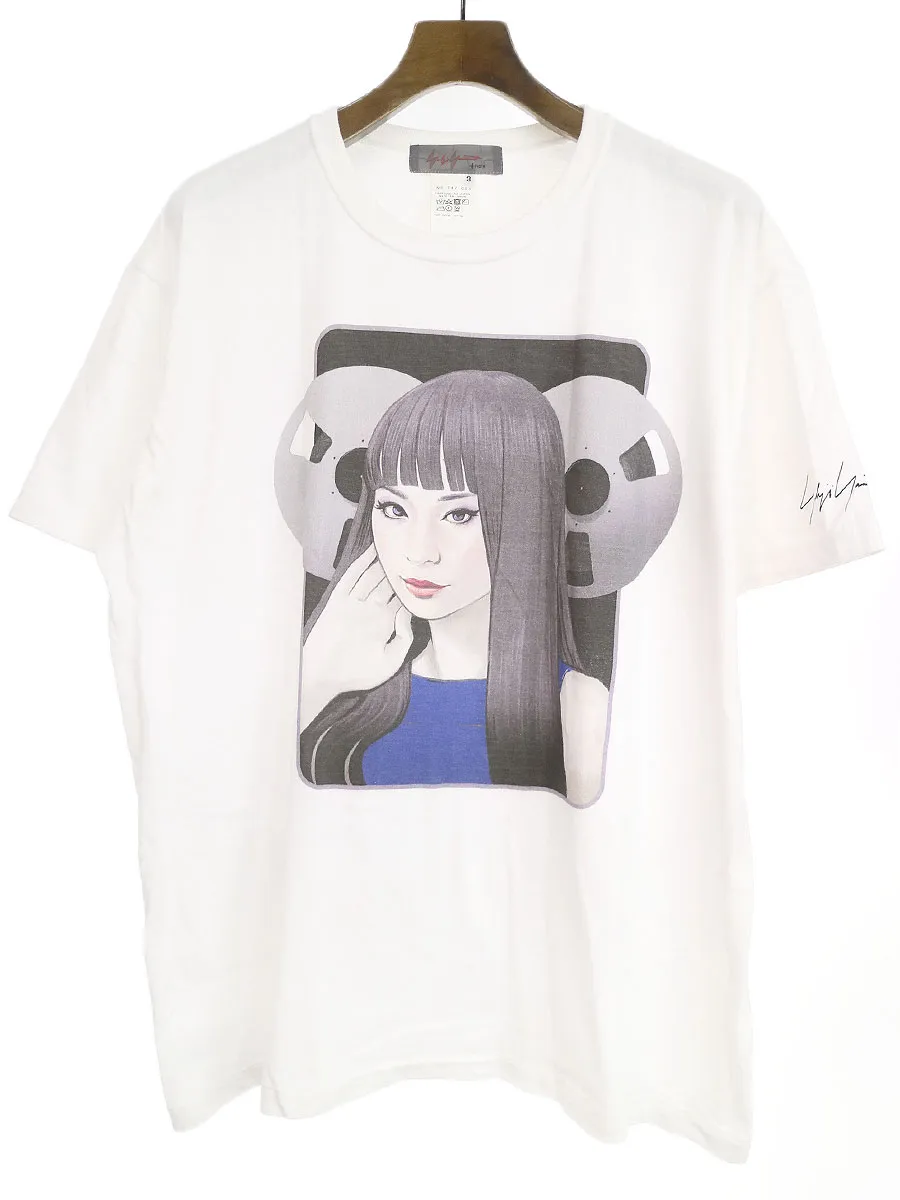 Yohji Yamamoto ヨウジヤマモト プリュスノアール 20AW YUSUKE SAITOH プリントTシャツ