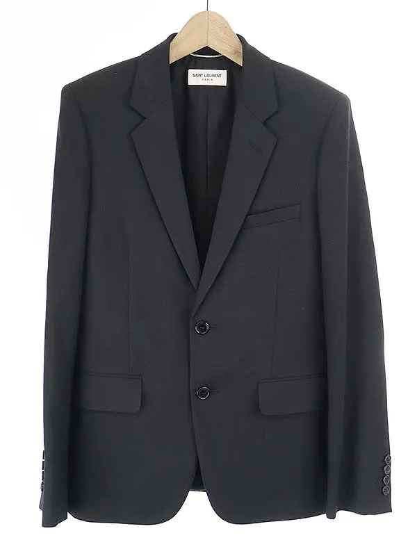 SAINT LAURENT サンローラン パリ ノッチドラペル2Bセットアップスーツ