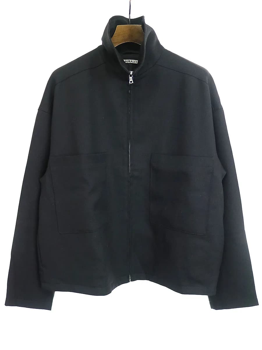 AURALEE オーラリー 19AW WOOL SERGE ZIP-UP BLOUSON ジップアップブルゾン