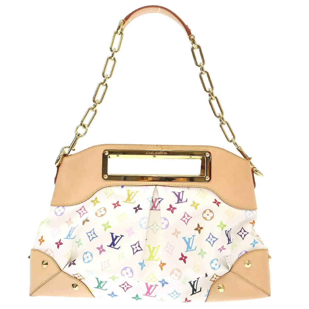 LOUIS VUITTON ルイヴィトン モノグラム・マルチカラー ジュディMM ブロン チェーンバッグ