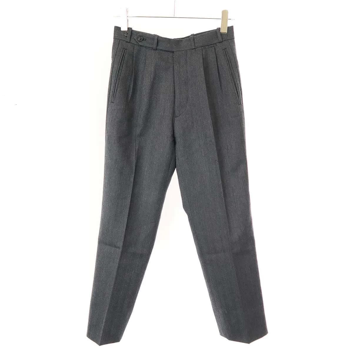 Maison Margiela メゾン マルジェラ 22AW 2タックウールスラックスパンツ