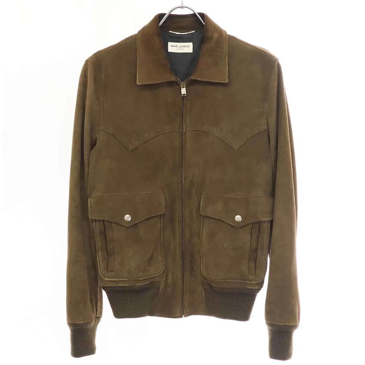 SAINT LAURENT サンローラン パリ 15AW A2 スウェードレザージャケット
