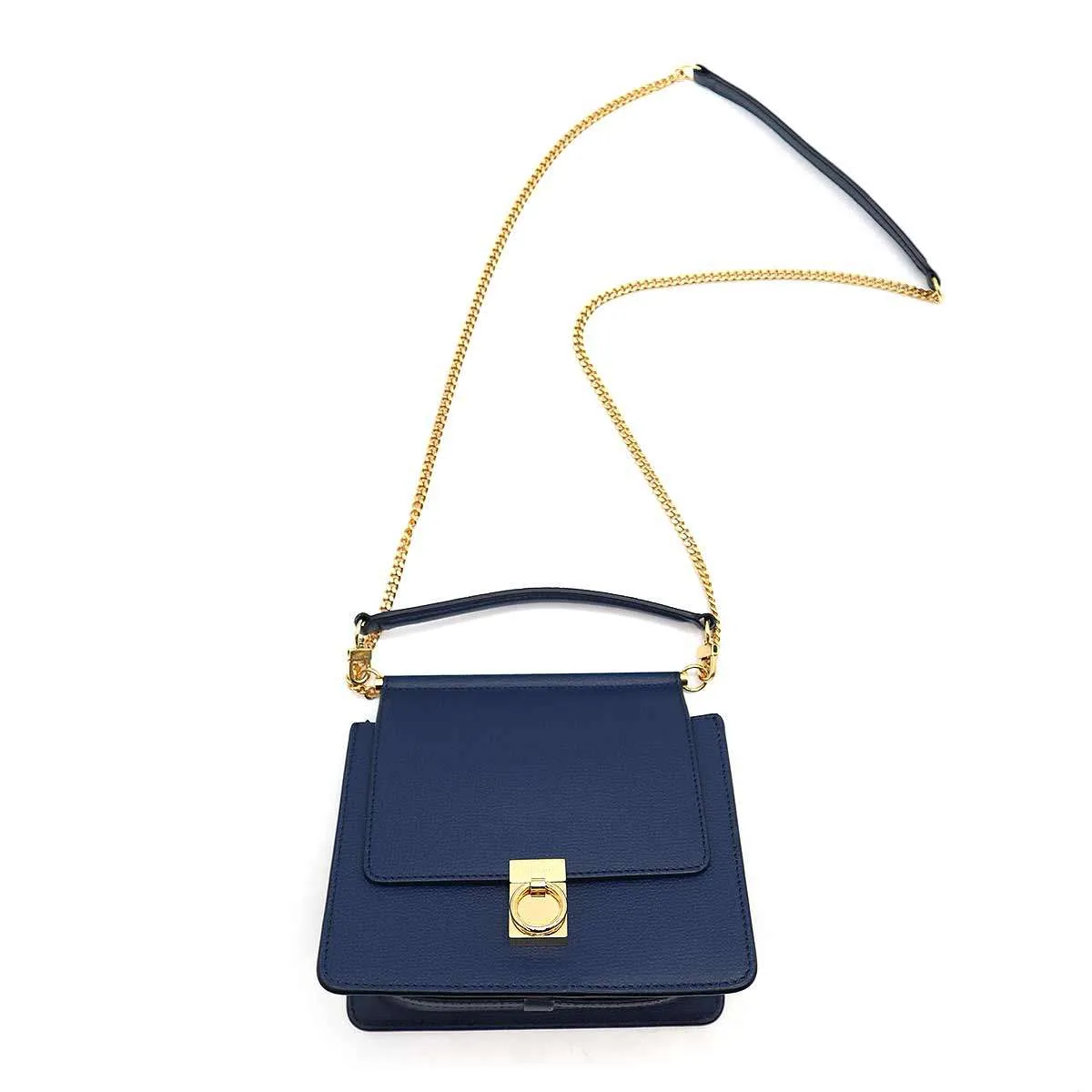 POLENE ポレーヌ Numéro Sept Mini チェーンショルダーレザーバッグ