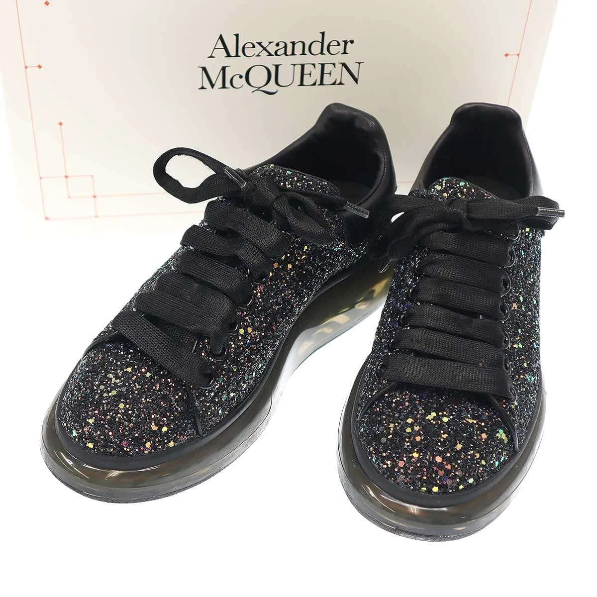 ALEXANDER McQUEEN アレキサンダーマックイーン グリッターデザイン オーバーサイズスニーカー