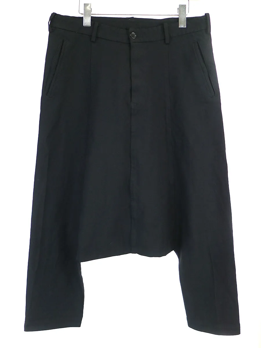 COMME des GARCONS ブラック コムデギャルソン 09SS ポリエステルサルエルパンツ