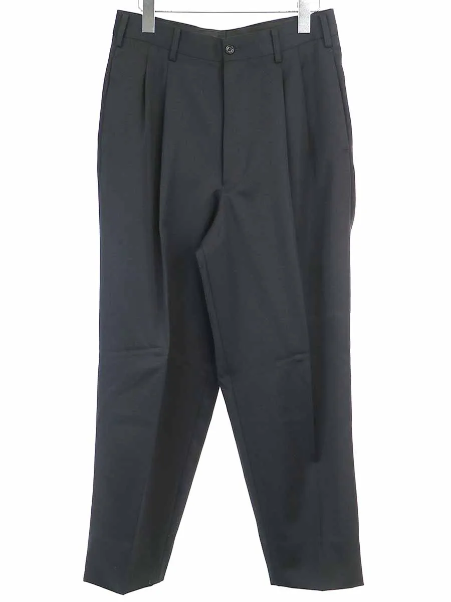 Yohji Yamamoto ヨウジヤマモト プールオム 1999AW 2タックウールギャバジンワイドパンツ