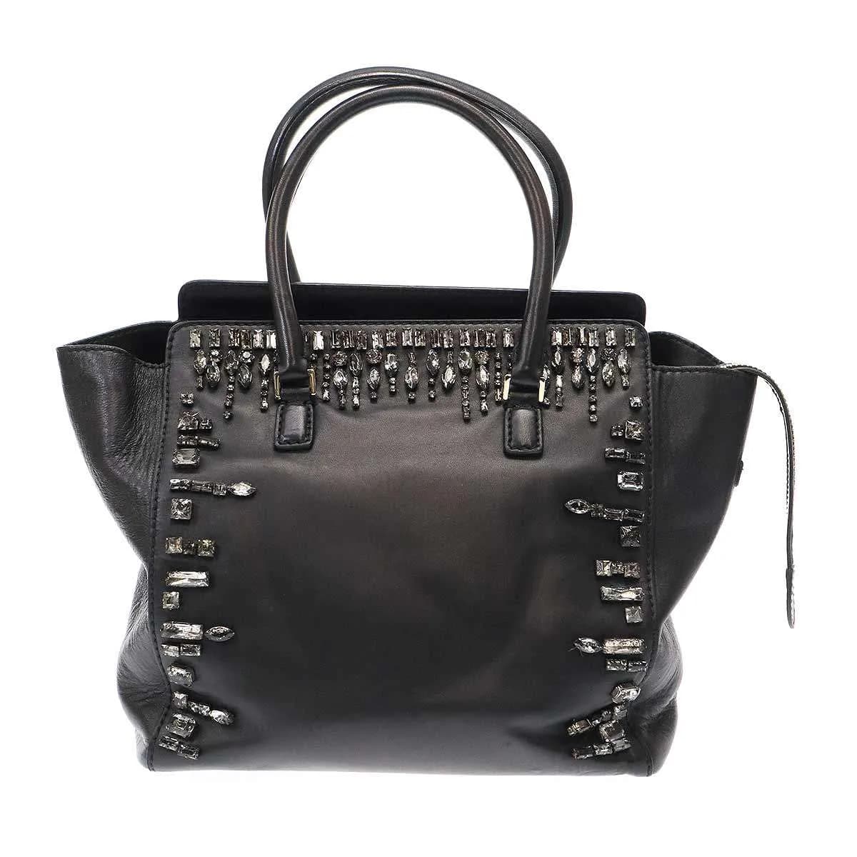 VALENTINO ヴァレンティノ クリスタルビジュー装飾2WAYショルダーバッグ