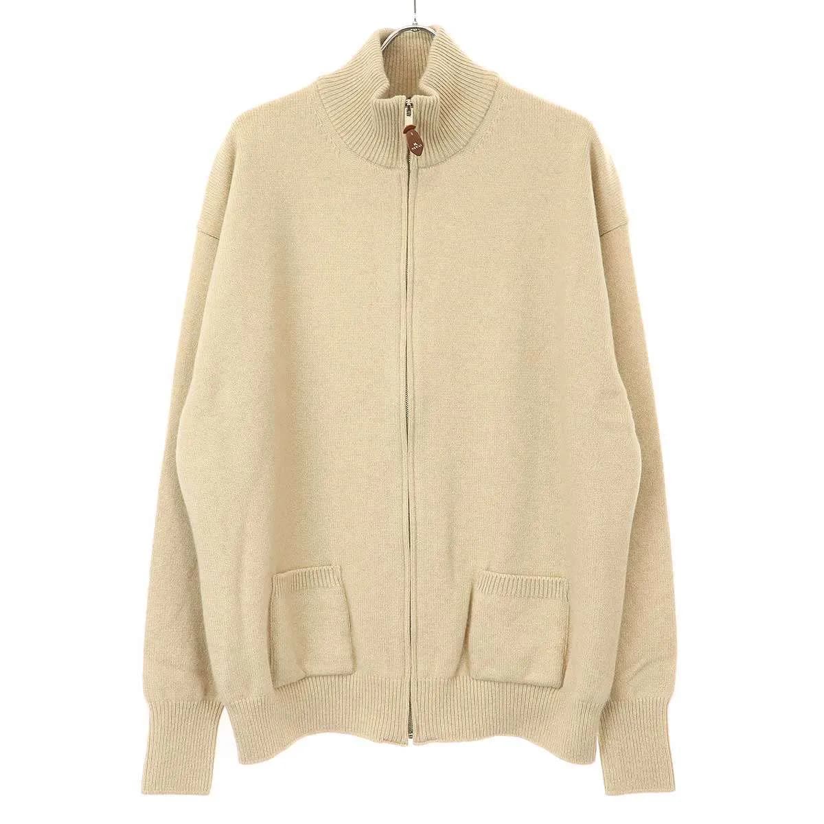 HERILL ヘリル 23AW Goldencash Zipup Sweater ゴールデンキャッシュカシミヤジップカーディガン