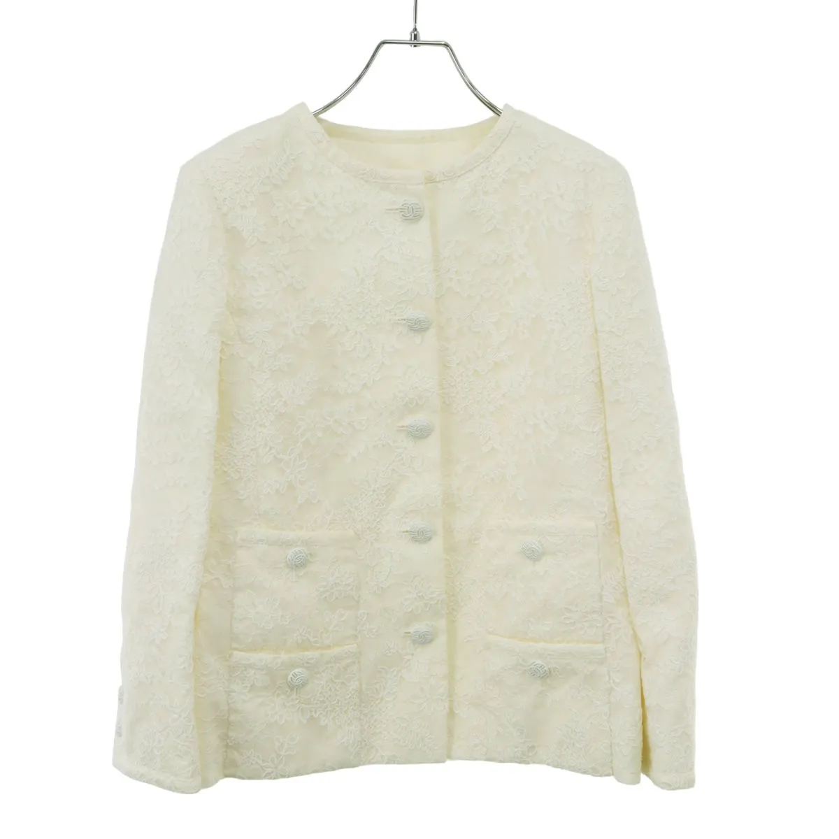 CHANEL シャネル 2019 Resort カメリアレース ノーカラージャケット