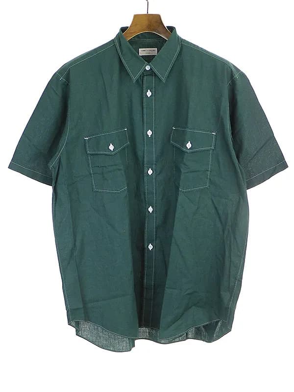 COMME des GARCONS コムデギャルソンオム 1999SS 製品染めリネン半袖シャツ