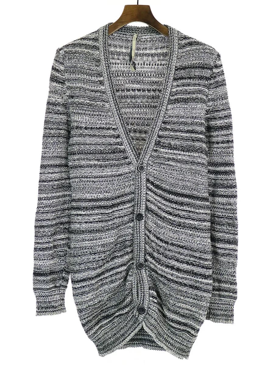DAMIR DOMA サイレント ダミールドーマ ジャガード編みコットンカーディガン