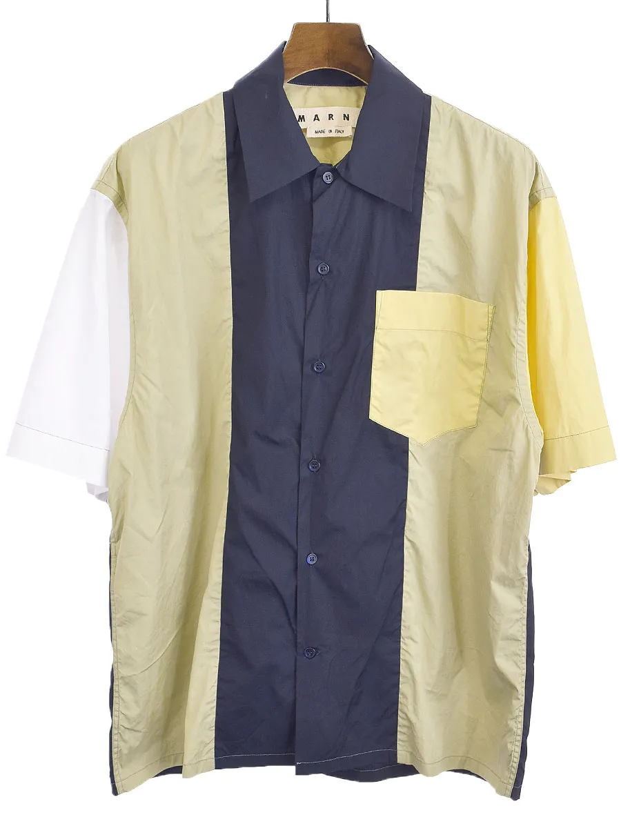 MARNI マルニ 18SS マルチカラーオーバーサイズ半袖シャツ